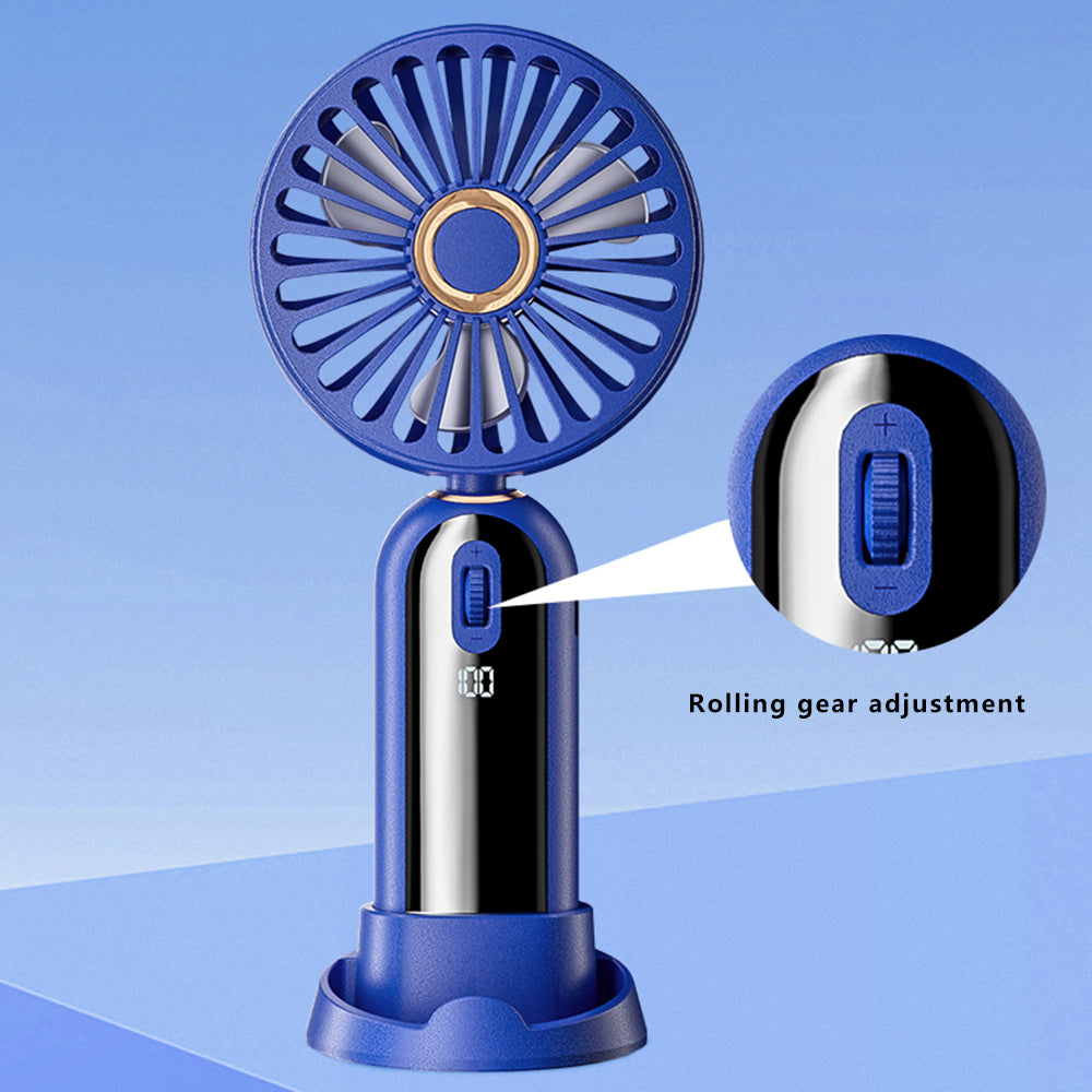 F188 Portable USB Rechargeable Cooling Fan 100 Wind Speeds Handheld Summer Fan - Blue F188 Portable USB Rechargeable Cooling Fan 100 Wind Speeds Handheld Summer Fan - Blue